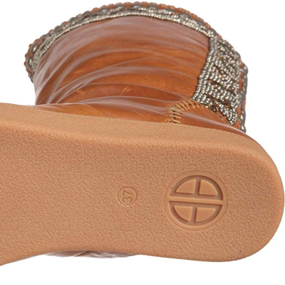 HOUSE OF HARLOW 1960 WILLA BOOTS LEATHER BEAD EU36 - Picture 7 of 8